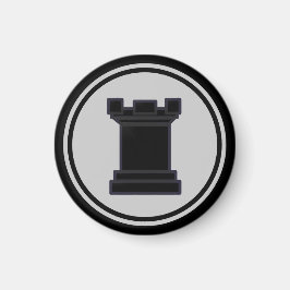 Chess Biet Black Rook Magnet