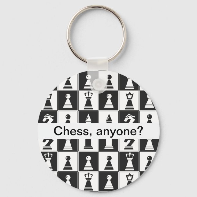 Chess Biet Design Keychain Nyckelring (Framsida)