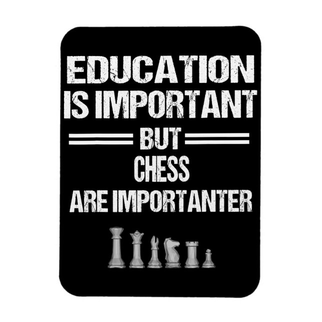 Chess Biet Education Humor Sarcastic Funny Kristus Magnet (Vertikal)
