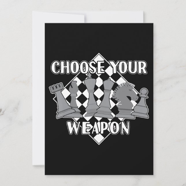 Chess Biet Game Strategy Gift A Chess Player Inbjudningar (Framsida)