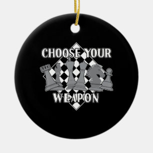 Chess Biet Game Strategy Gift A Chess Player Julgransprydnad Keramik