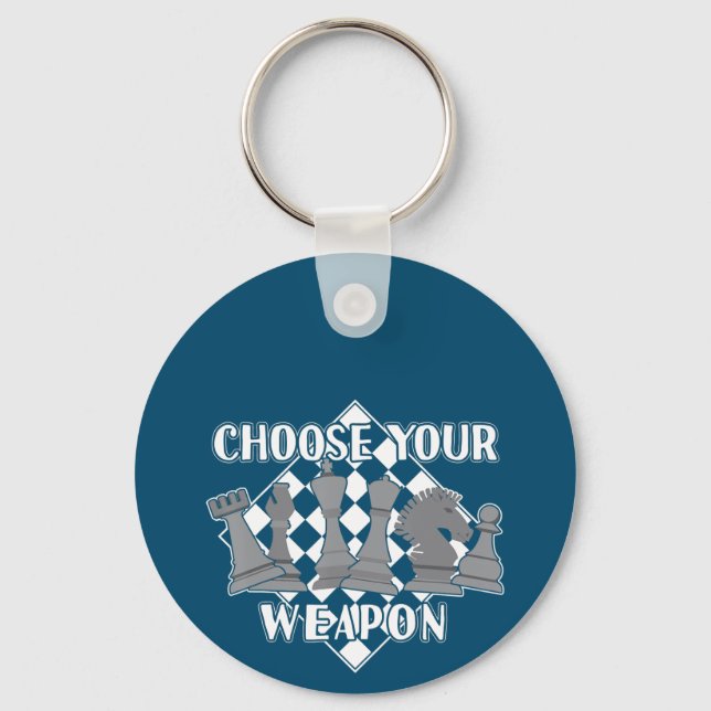 Chess Biet Game Strategy Gift A Chess Player Nyckelring (Framsida)