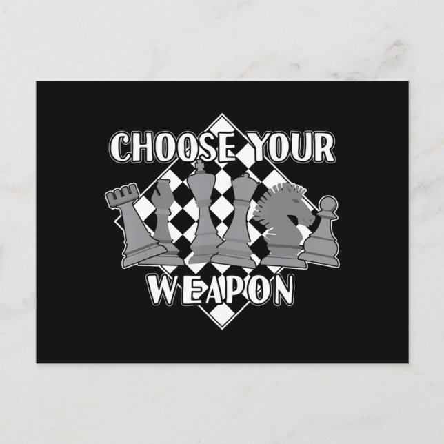 Chess Biet Game Strategy Gift A Chess Player Vykort (Framsida)