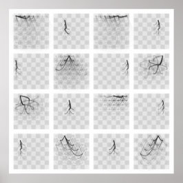 Chess Biet Journeys (Svarta Delar, Square) Poster