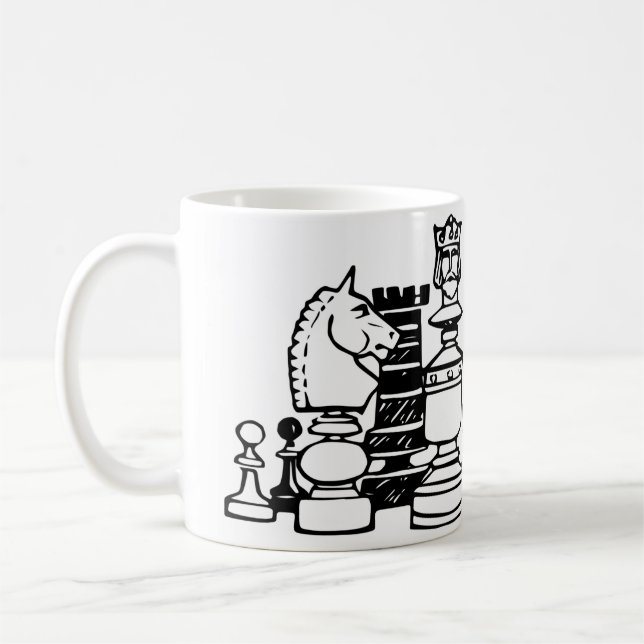 Chess Biet Kaffemugg (Vänster)