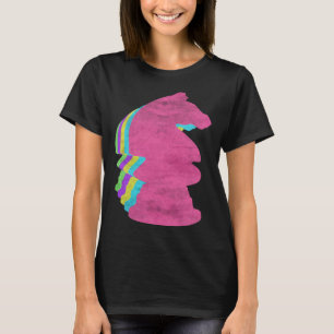 Chess Biet Knight 80s Färg 1980-talet T Shirt
