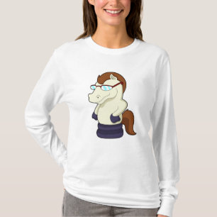 Chess biet Knight as as Horse with Sunglasses T Shirt