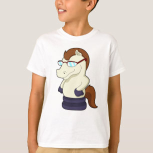 Chess biet Knight as as Horse with Sunglasses T Shirt