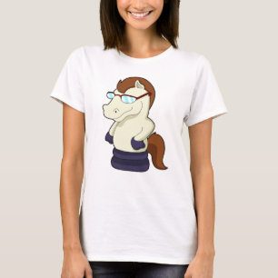 Chess biet Knight as as Horse with Sunglasses T Shirt