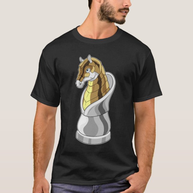 Chess biet Knight Chess Horse T Shirt (Framsida)