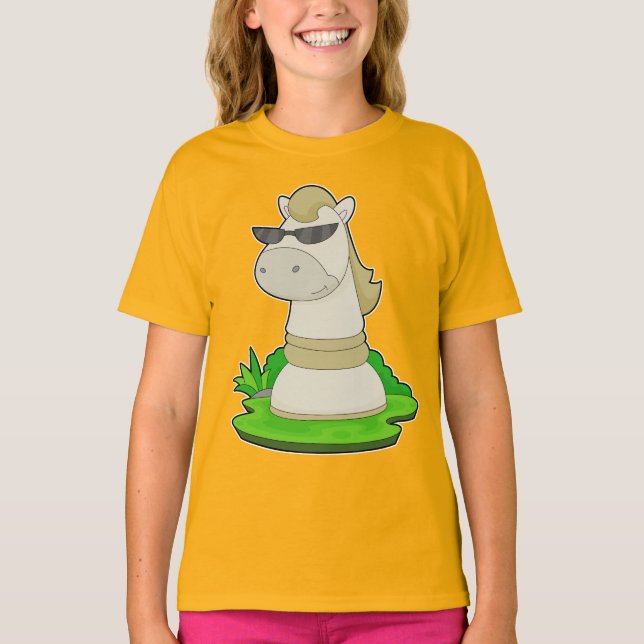 Chess biet Knight Chess T Shirt (Framsida)