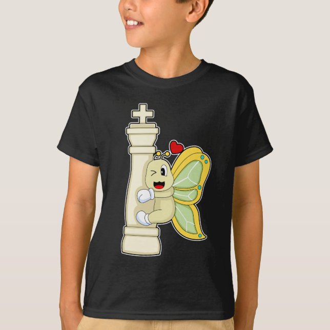 Chess biet Kung Butterfly Chess T Shirt (Framsida)