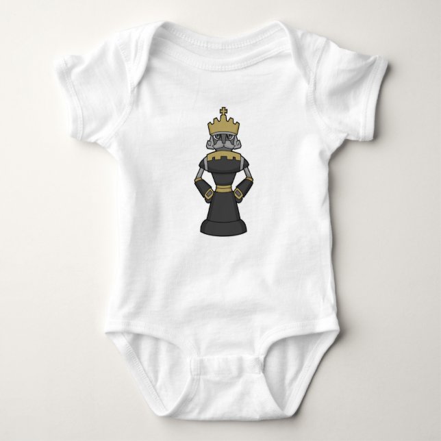 Chess biet Kung Krona Chess T Shirt (Framsida)