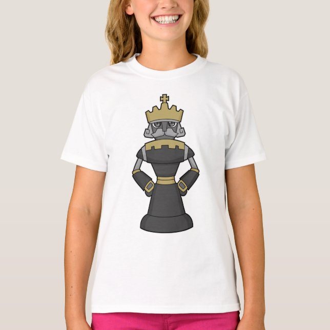 Chess biet Kung Krona Chess T Shirt (Framsida)