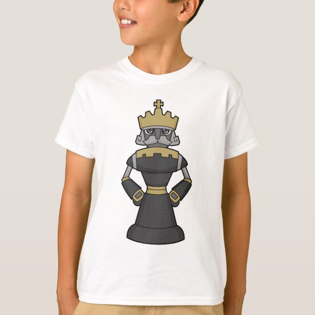 Chess biet Kung Krona Chess T Shirt (Framsida)