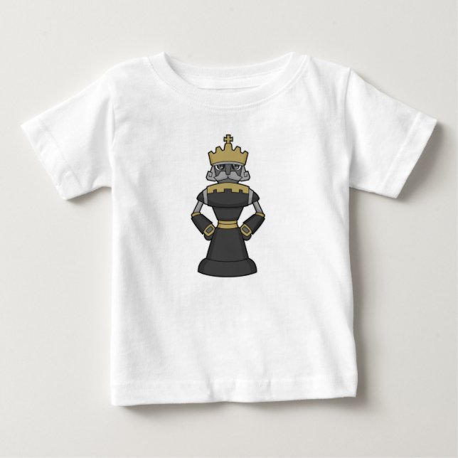 Chess biet Kung Krona Chess T Shirt (Framsida)