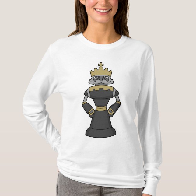 Chess biet Kung Krona Chess T Shirt (Framsida)