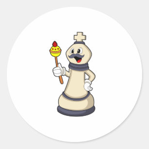 Chess biet Kung vid Chess.PNG Runt Klistermärke