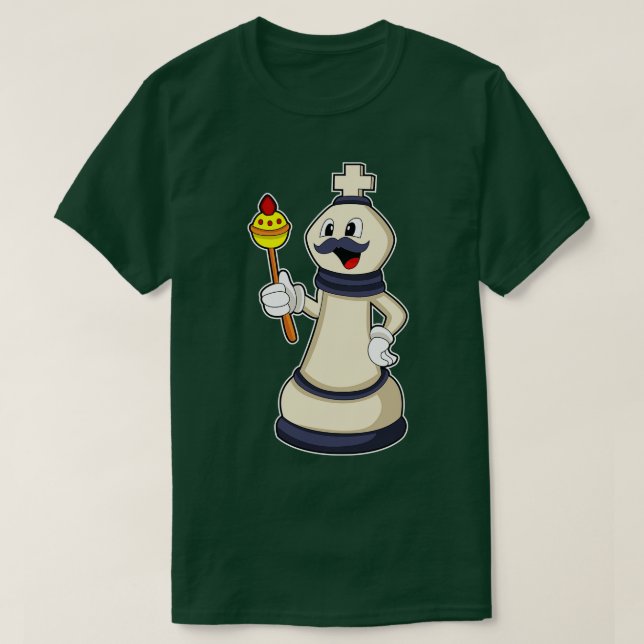 Chess biet Kung vid Chess T Shirt (Design framsida)