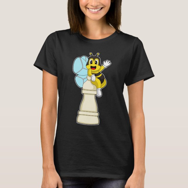 Chess biet Pawn Bee Chess T Shirt (Framsida)