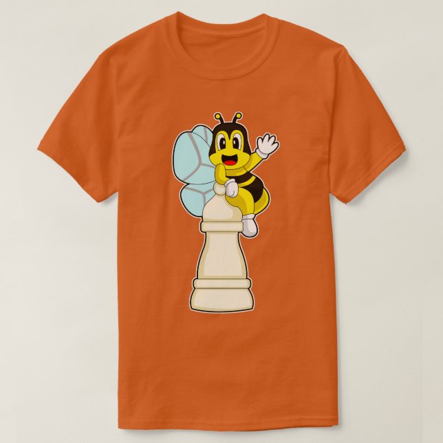 Chess biet Pawn Bee Chess T Shirt (Design framsida)