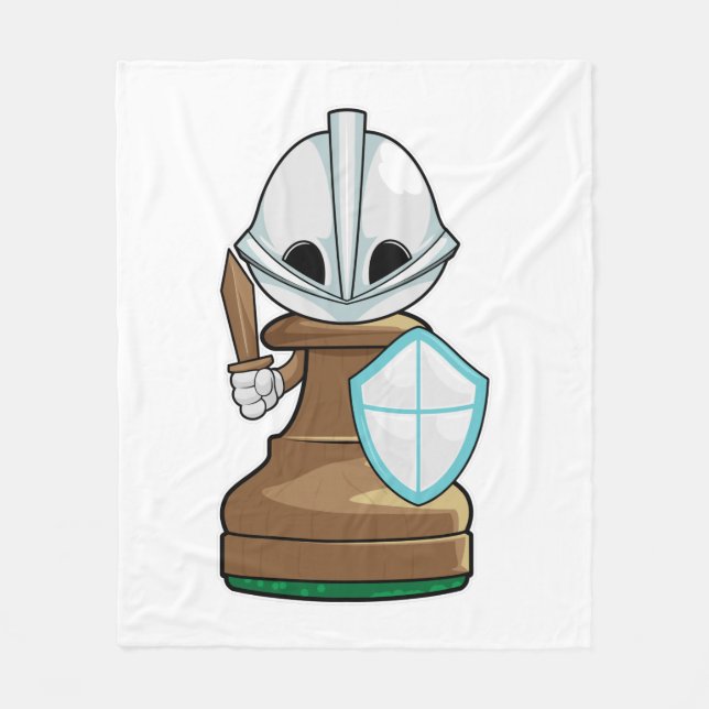 Chess biet Pawn Chess Fleecefilt (Framsidan)