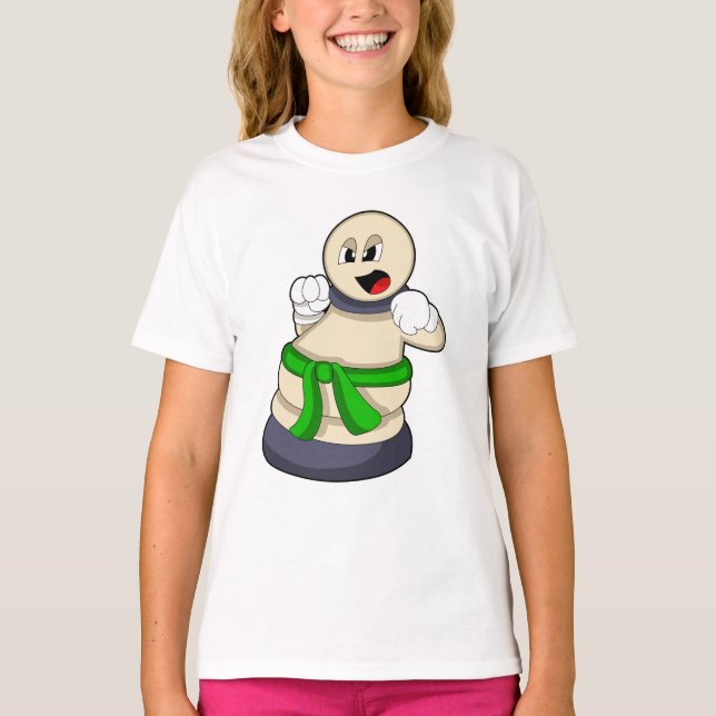 Chess biet Pawn i Chess T Shirt (Framsida)