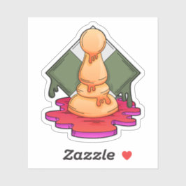 Chess biet Pawn Klistermärken