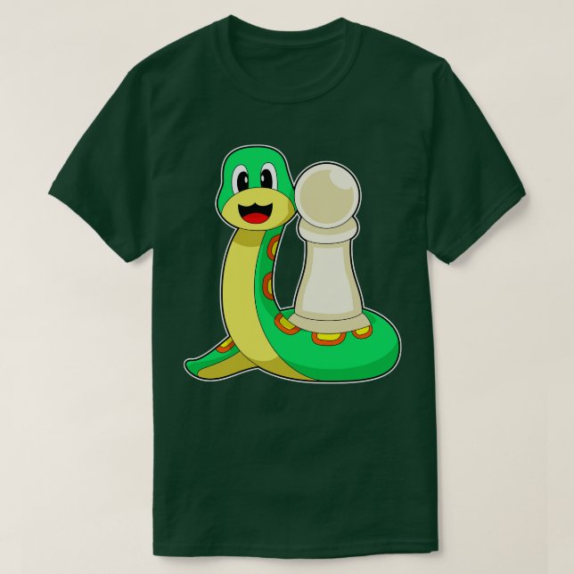Chess biet Pawn Snake Chess T Shirt (Design framsida)