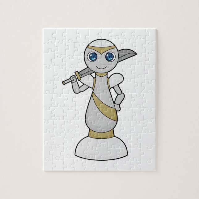 Chess biet Pawn Sword Chess Pussel (Vertikal)