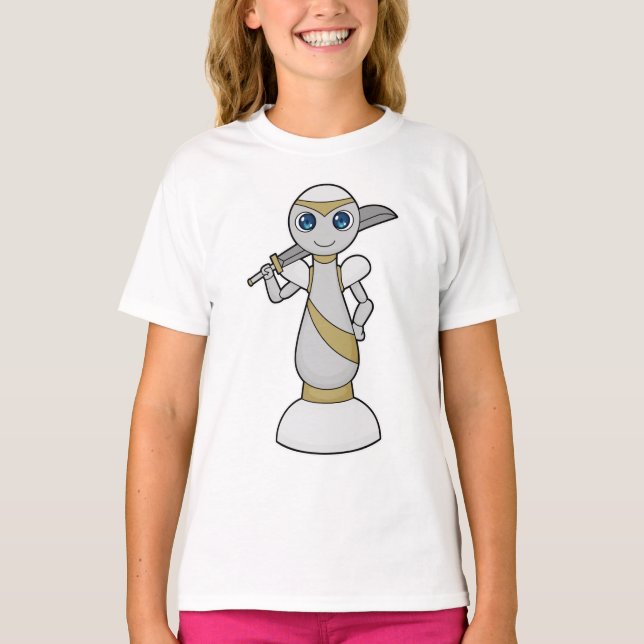 Chess biet Pawn Sword Chess T Shirt (Framsida)