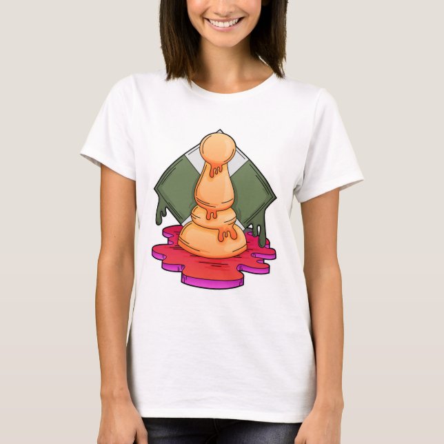 Chess biet Pawn T Shirt (Framsida)