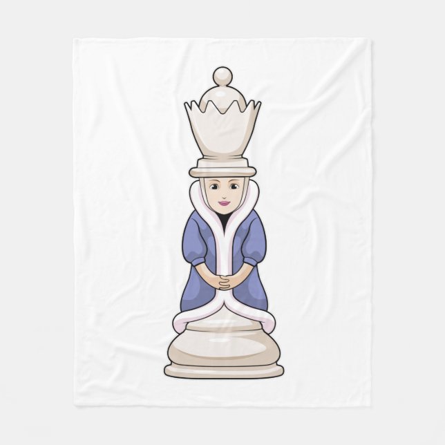 Chess biet Queen Chess Fleecefilt (Framsidan)