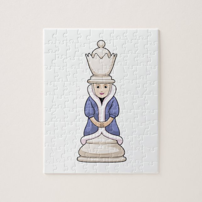 Chess biet Queen Chess Pussel (Vertikal)
