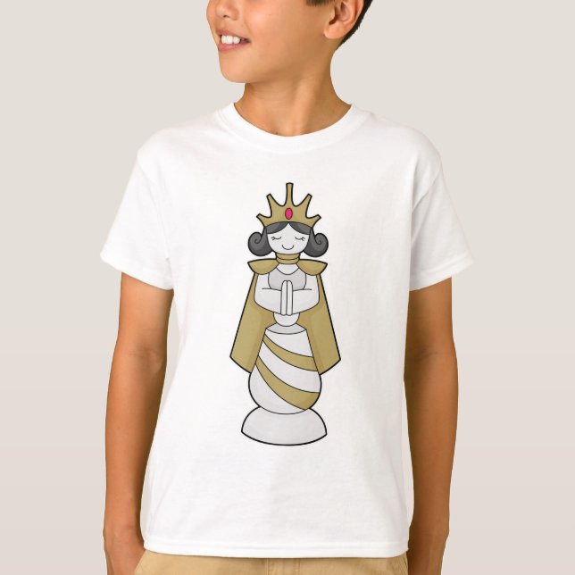 Chess biet Queen Krona Chess T Shirt (Framsida)