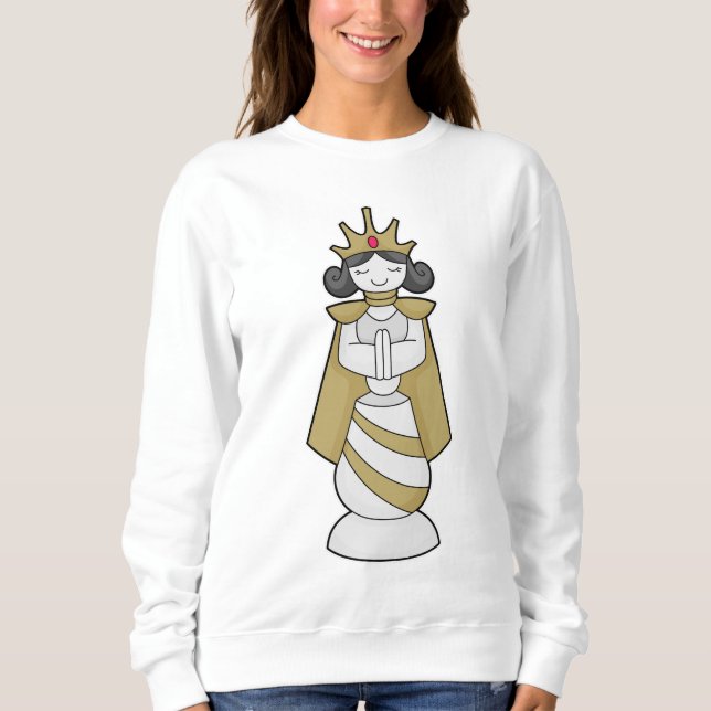 Chess biet Queen Krona Chess T Shirt (Framsida)