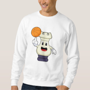 Chess biet Rook vid Basketball Sports Lång Ärmad Tröja