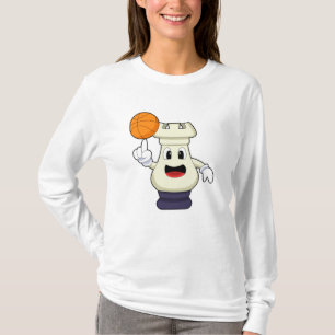 Chess biet Rook vid Basketball Sports T Shirt