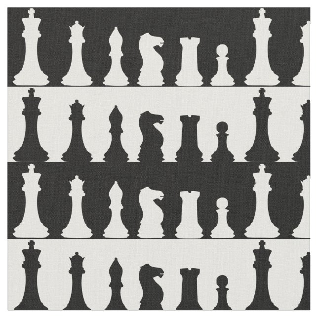 Chess Biet Silhouette Fabric Tyg (Närbild)