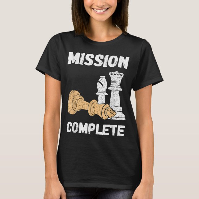 Chess Biet Uppdrag Complete Chess Teacher Grandm T Shirt (Framsida)