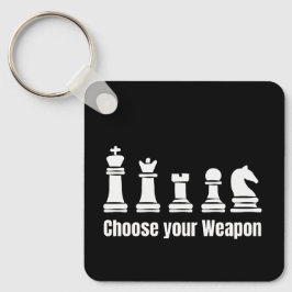 Chess biet, välj ditt vapen, rook biskop nyckelring