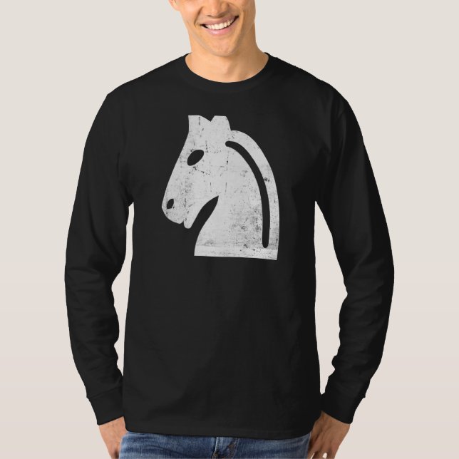 Chess Biet White Knight Chess Knight White Chess T Shirt (Framsida)