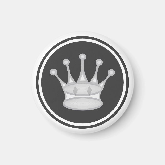 Chess Biet White Queen Magnet (Framsidan)
