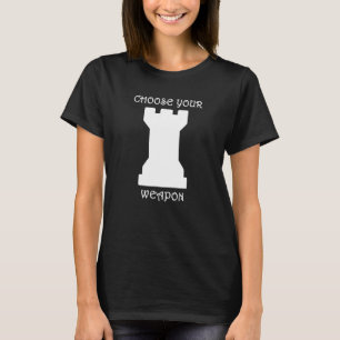Chess Biet White Rook Välj ditt vapen Vit T Shirt