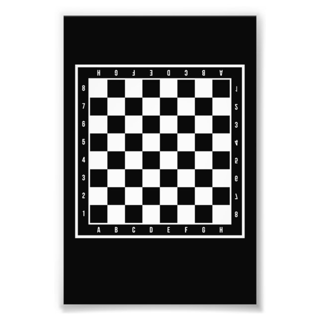 Chess Board Chess Chess-spelaren Fototryck (Framsidan)