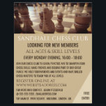 Chess Board, Chess Klubb Advertising Flyer<br><div class="desc">Chess Board,  Chess Klubb Advertising Flyers av Affärskortet Store.</div>