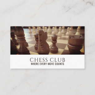 Chess Board, Chess Klubb Visitkort