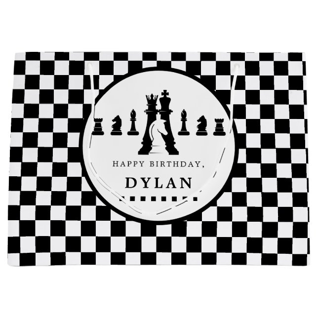 Chess Board & Delar Game Natt oavsett ålder (Framsidan)