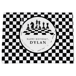 Chess Board & Delar Game Night Tack Birthday