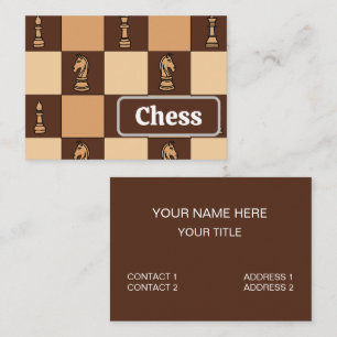 Chess Board Delar Visitkort